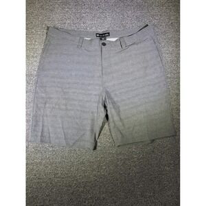 Travis Mathew Mens Grey Glen Plaid‎ Golf Shorts Size 40 Performance Stretch